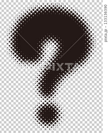 問號半色調黑色問號插圖 133136390