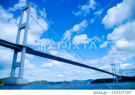来島海峡大橋を望む 133137167