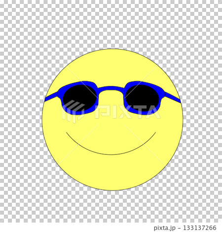 戴著太陽眼鏡的笑臉 133137266