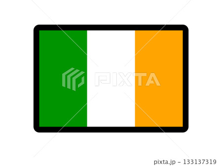 シンプルなアイルランドの国旗アイコン 133137319