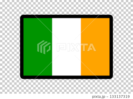 シンプルなアイルランドの国旗アイコン 133137319