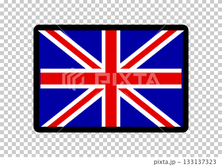 簡單的英國國旗圖標 133137323