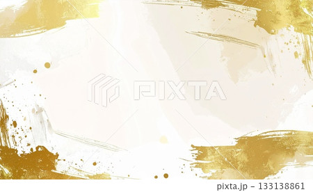 白と金の上品な背景イラスト 133138861