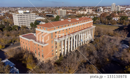 Aerial view of the city of Mendoza. 133138978
