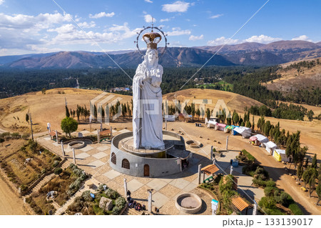 Aerial view of the Immaculate Virgin of the Conception in Huancayo. Aerial view of the Immaculate Virgin of the Conception in Huancayo. 133139017