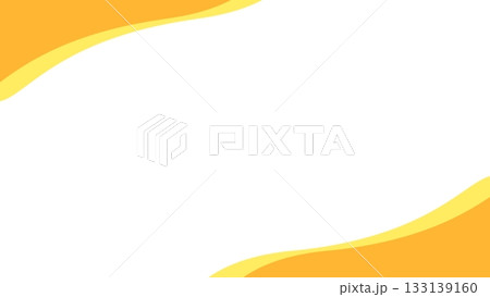 シンプルなウエーブと幾何学のかわいいポップな背景フレーム 133139160