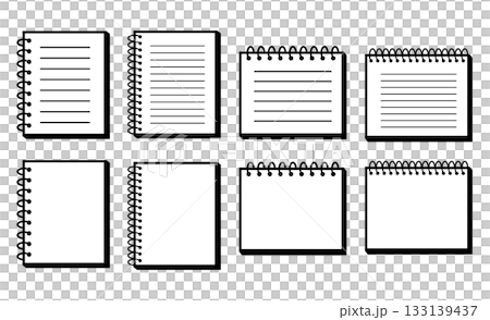 Ring notebook set (lined and plain, vertical and horizontal) 133139437