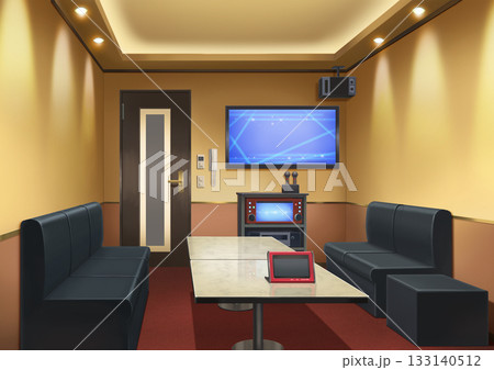 カラオケルーム　イラスト 133140512