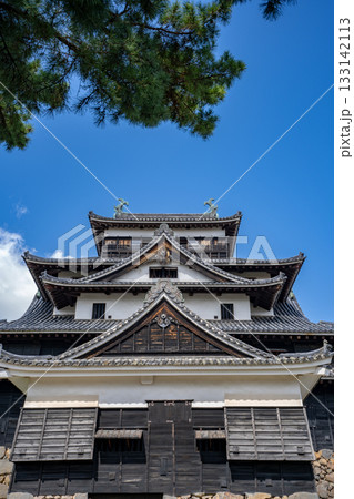 松江城の天守閣の風景 133142113