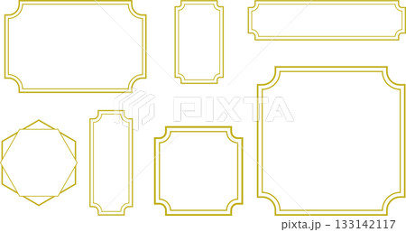 アンティークなフレームセット。広いテキストスペースで使いやすい。 133142117
