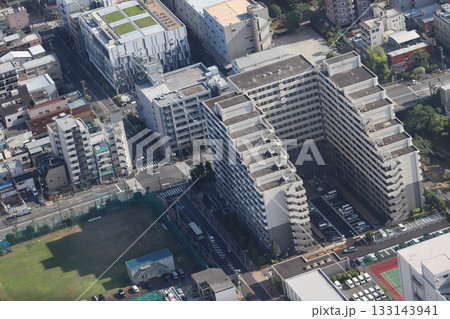 東京スカイツリーから見た上空から見た街 東京スカイツリーから見た上空から見た街 133143941