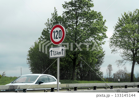 traffic sign on the road 133145144