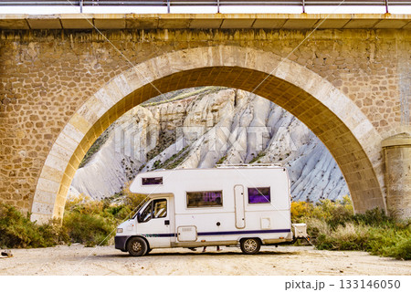 Caravan in Tabernas desert, Spain Caravan in Tabernas desert, Spain 133146050
