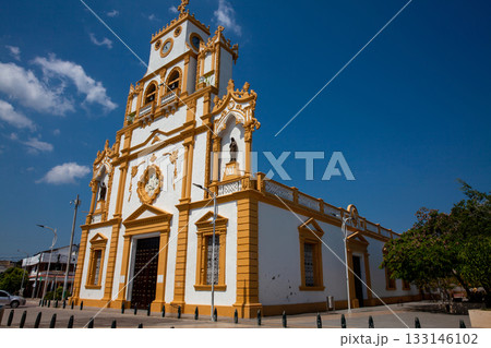 The beautiful historical Cathedral of Santa Cruz de Lorica a cultural symbol founded in 1700. The beautiful historical Cathedral of Santa Cruz de Lorica a cultural symbol founded in 1700. 133146102