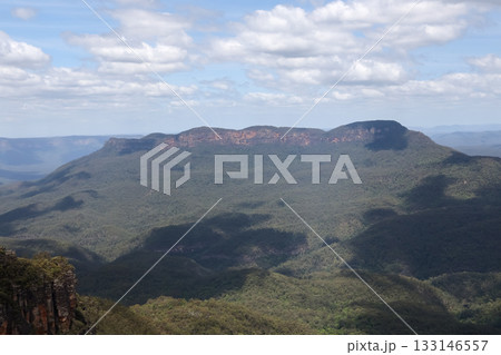 View of landscape in national park at blue mountain at australia 133146557