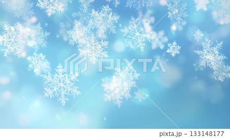 青い雪の結晶 青い雪の結晶 133148177