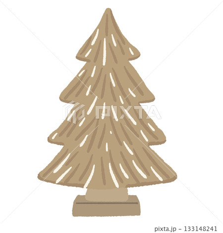 Rustic wooden Christmas tree decor Scandinavian hygge winter illustration neutral minimal holiday element cozy simple festive aesthetic Rustic wooden Christmas tree decor Scandinavian hygge winter illustration neutral minimal holiday element cozy simple festive aesthetic 133148241