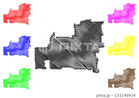 Division No. 11 (Canada, Alberta Province, North America) map vector illustration, scribble sketch map, Census division in Alberta Division No. 11 (Canada, Alberta Province, North America) map vector illustration, scribble sketch map, Census division in Alberta 133149914