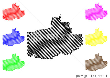 Division No. 18 (Canada, Alberta Province, North America) map vector illustration, scribble sketch map, Census division in Alberta Division No. 18 (Canada, Alberta Province, North America) map vector illustration, scribble sketch map, Census division in Alberta 133149921