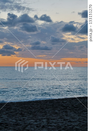 Sunset ocean beach. High quality photo 133151270