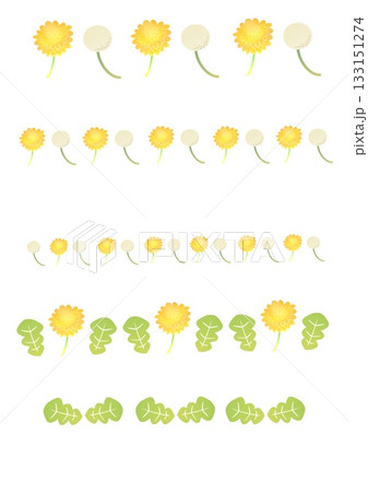 タンポポのラインセット 133151274