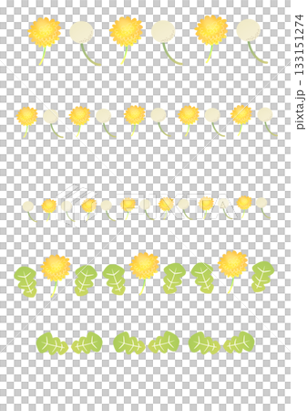 タンポポのラインセット 133151274