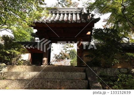 大阪神峯山大門寺の紅葉の始まり 133152639