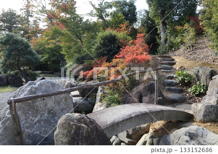 大阪神峯山大門寺の紅葉の始まり 133152686