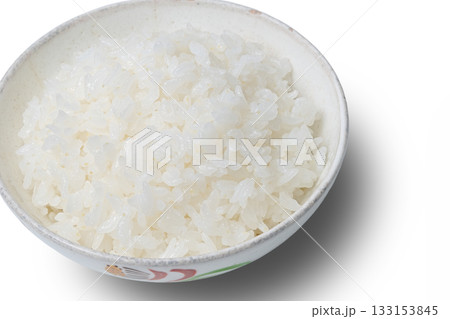 お茶碗によそられた炊き立てご飯 お茶碗によそられた炊き立てご飯 133153845