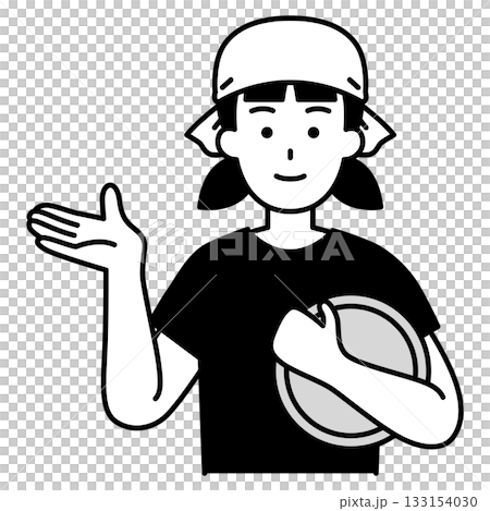 案内する居酒屋の女性店員 133154030