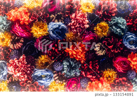 花手水　クローズアップ 133154891