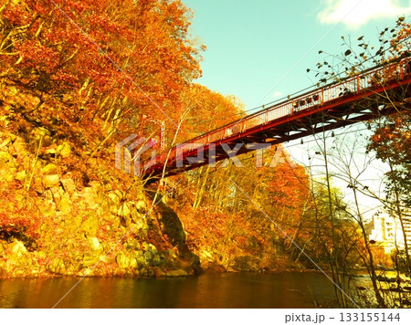 晩秋の定山渓温泉 晩秋の定山渓温泉 133155144