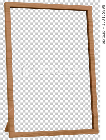 3D Material_Photo Frame_Wooden_Brown 133155998