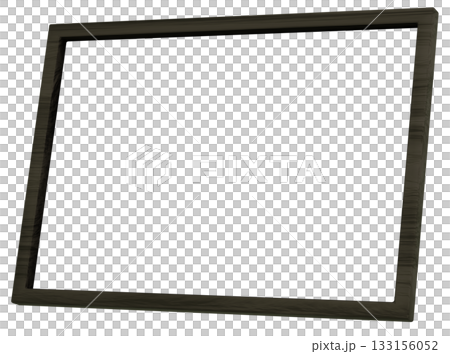 3D Material_Photo Frame_Wooden_Black 133156052