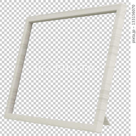 3D材質相框_木質_白色 3D材質相框_木質_白色 133156070