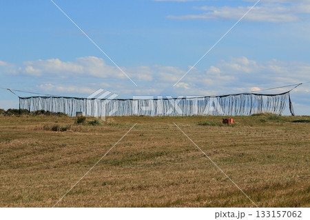 滑走路エンドのクラッシュバリア　戦闘機着陸拘束装置 133157062