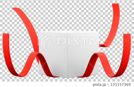 3Dイラスト_プレゼント_赤 133157369