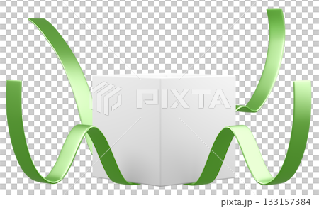 3D illustration_present_green 3D illustration_present_green 133157384