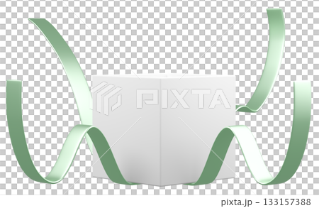 3Dイラスト_プレゼント_黄緑 133157388