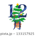 カレンダー数字12月 133157925