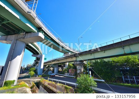 《愛知県》名古屋都市風景　楠ジャンクション 133157956