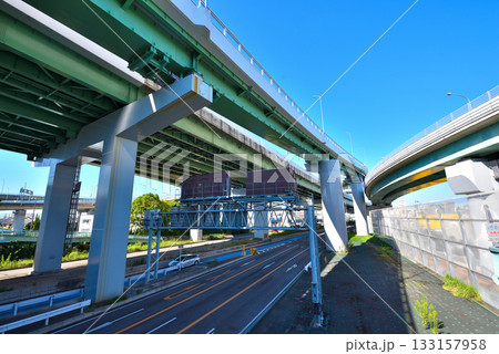 《愛知県》名古屋都市風景 楠ジャンクション 《愛知県》名古屋都市風景 楠ジャンクション 133157958
