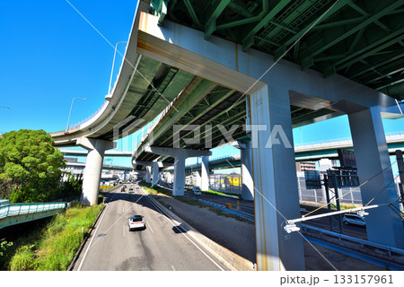 《愛知県》名古屋都市風景 楠ジャンクション 《愛知県》名古屋都市風景 楠ジャンクション 133157961