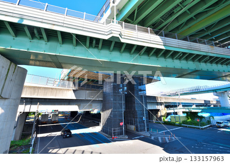 《愛知県》名古屋都市風景 楠ジャンクション 《愛知県》名古屋都市風景 楠ジャンクション 133157963
