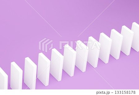 3D素材_ドミノ_紫 133158178