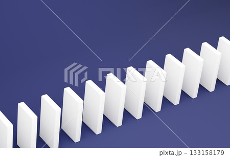 3D素材_ドミノ_紺 133158179