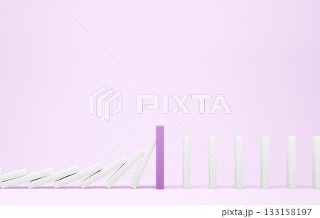 3D素材_ドミノ_紫 133158197