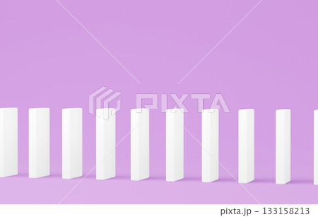 3D素材_ドミノ_紫 133158213