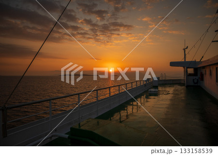 日本の瀬戸内海のとても美しい秋の風景 133158539