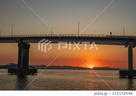 日本の瀬戸内海のとても美しい秋の風景 日本の瀬戸内海のとても美しい秋の風景 133158546